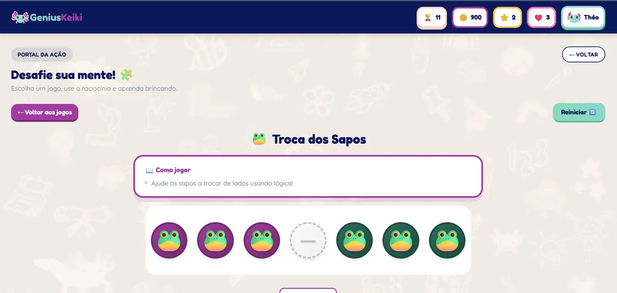 Tela do GeniusKeiki — livros e audiobooks